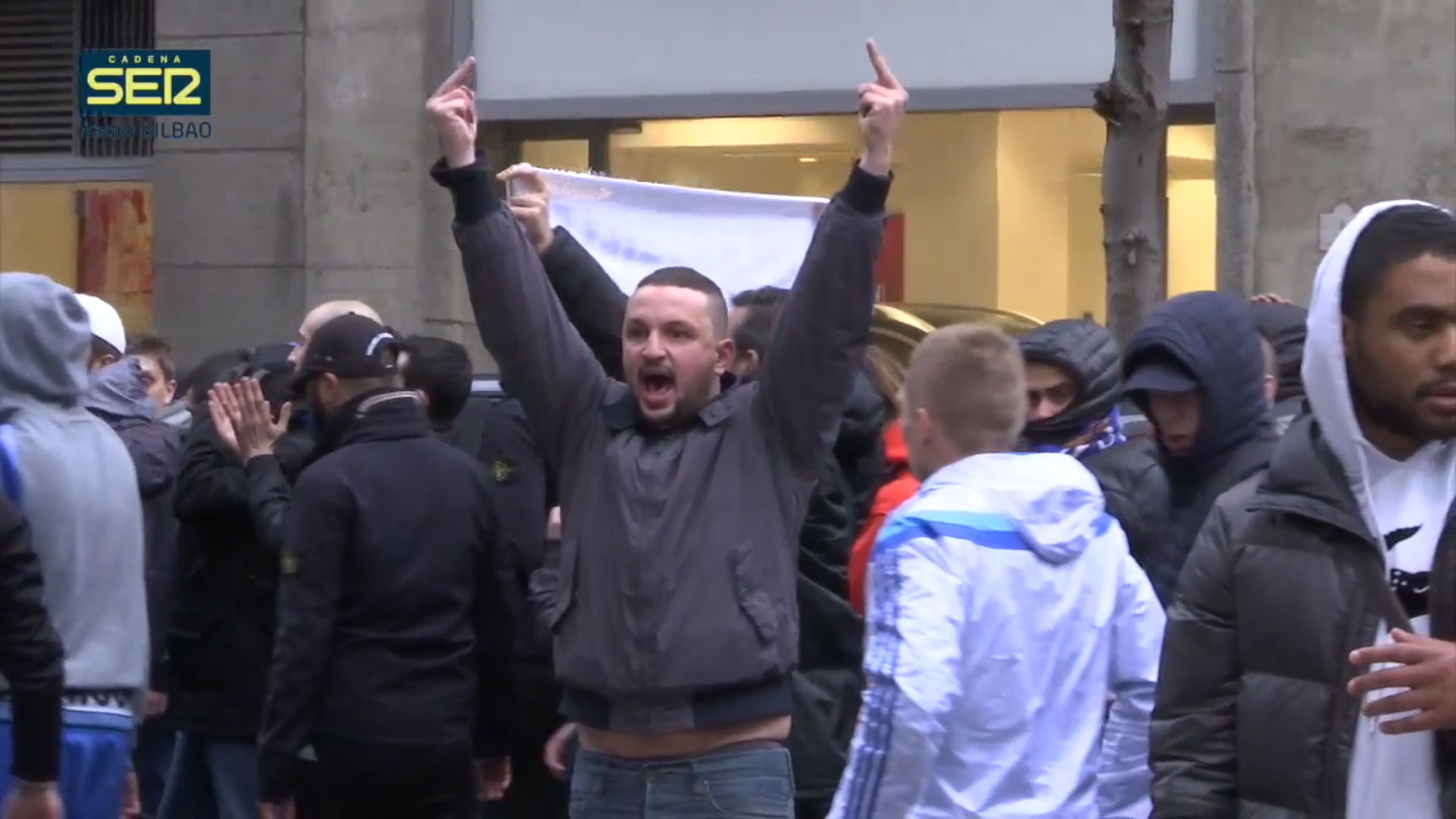 Pieza periodística sobre los hinchas del Marsella en Bilbao